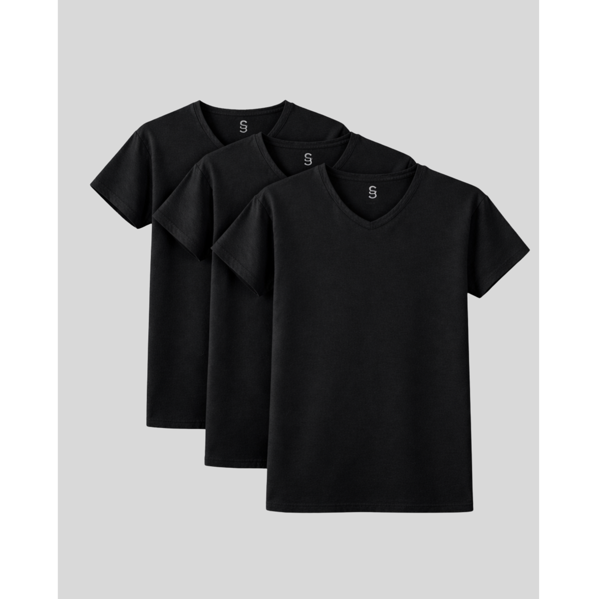 SilkCut Micro Modal V Neck Undershirts - 3 Pack - image 3