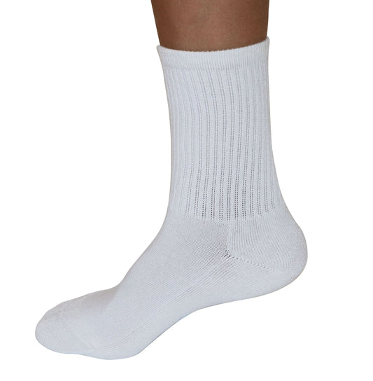 Spun Bamboo 3/4 crew athletic bamboo viscose socks with breathable fabric and comfortable fit, shown on a plain background.