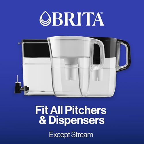 Brita Elite Water Filter Replacements for Pitchers and Dispensers, BPA-Free, Reduces 99% of Lead, Lasts Six Months or 120 Gallons, Includes 2 Pitcher Replacement Filters