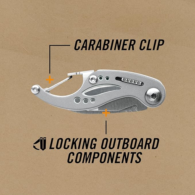 Gerber Curve Mini Tool with pliers, knife, and screwdriver, compact multi-tool from Americana Pipedream Apparel on a white background.