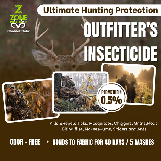 Zone Protects Permethrin insecticide spray bundle with mistosol and refill, designed for outdoor insect protection.