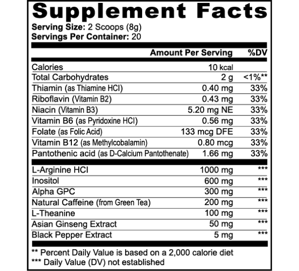 Energy Powder IQ (Sour Candy)