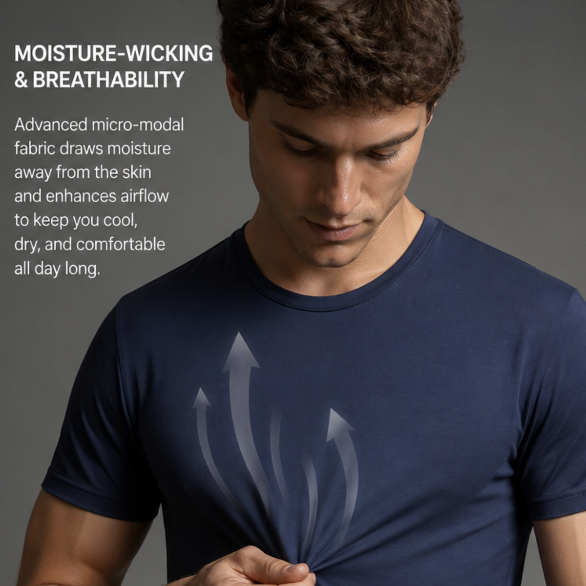 SilkCut Micro Modal Crew Neck T-Shirt - image 8