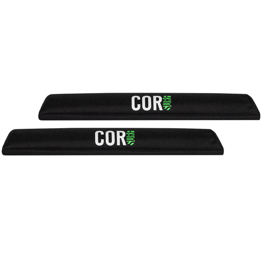 COR Surf Aero roof rack pads in 19-inch size, suitable for narrow flat bars, designed for vehicle roof accessories.