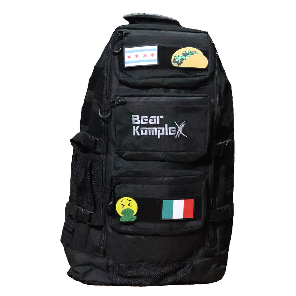 Black Bear KompleX BKX Military Backpack with multiple compartments and adjustable straps, shown from the front view.