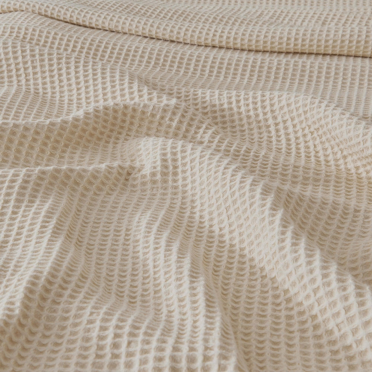 Soft 100% cotton waffle weave blanket from the Mikala Collection by Great Bay Home, shown in cozy, textured fabric.