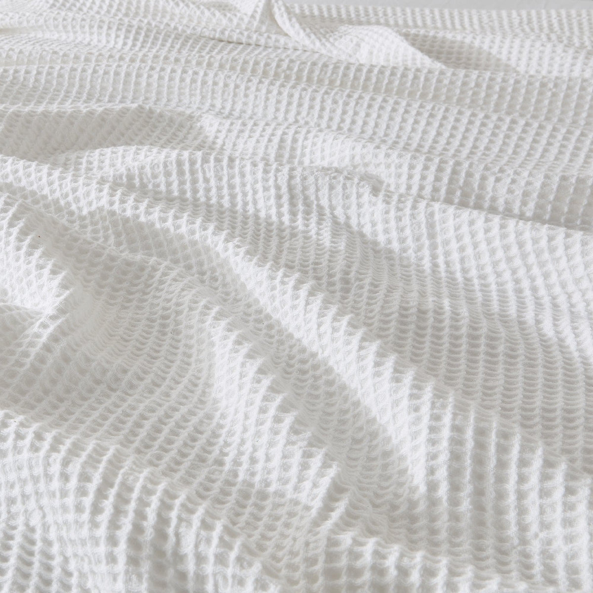 Soft 100% cotton waffle weave blanket from the Mikala Collection by Great Bay Home, shown in a cozy, textured fabric.