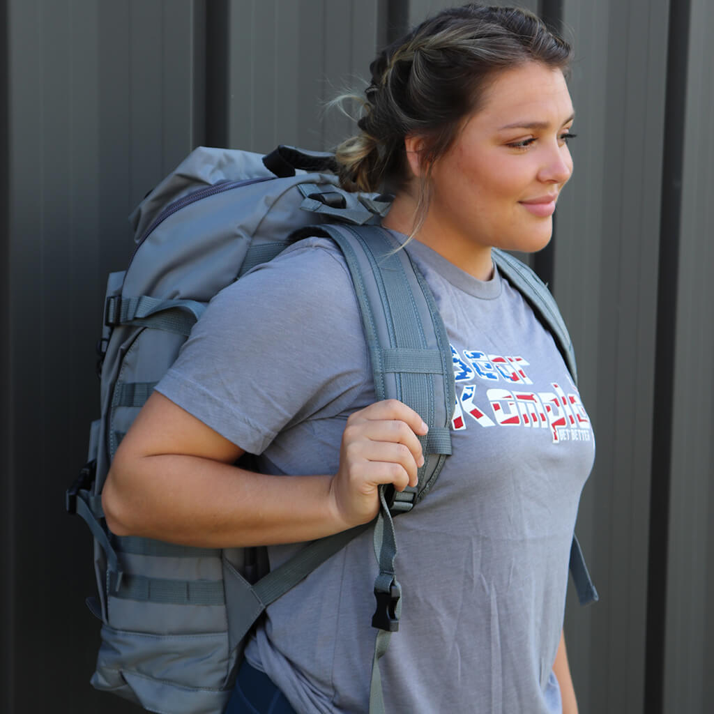 Grey Bear KompleX BKX military backpack with multiple compartments and sturdy straps, designed for outdoor and tactical use.
