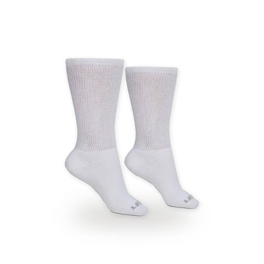 Men's Ultra-Soft Upper Calf Socks (4 Pair) – White