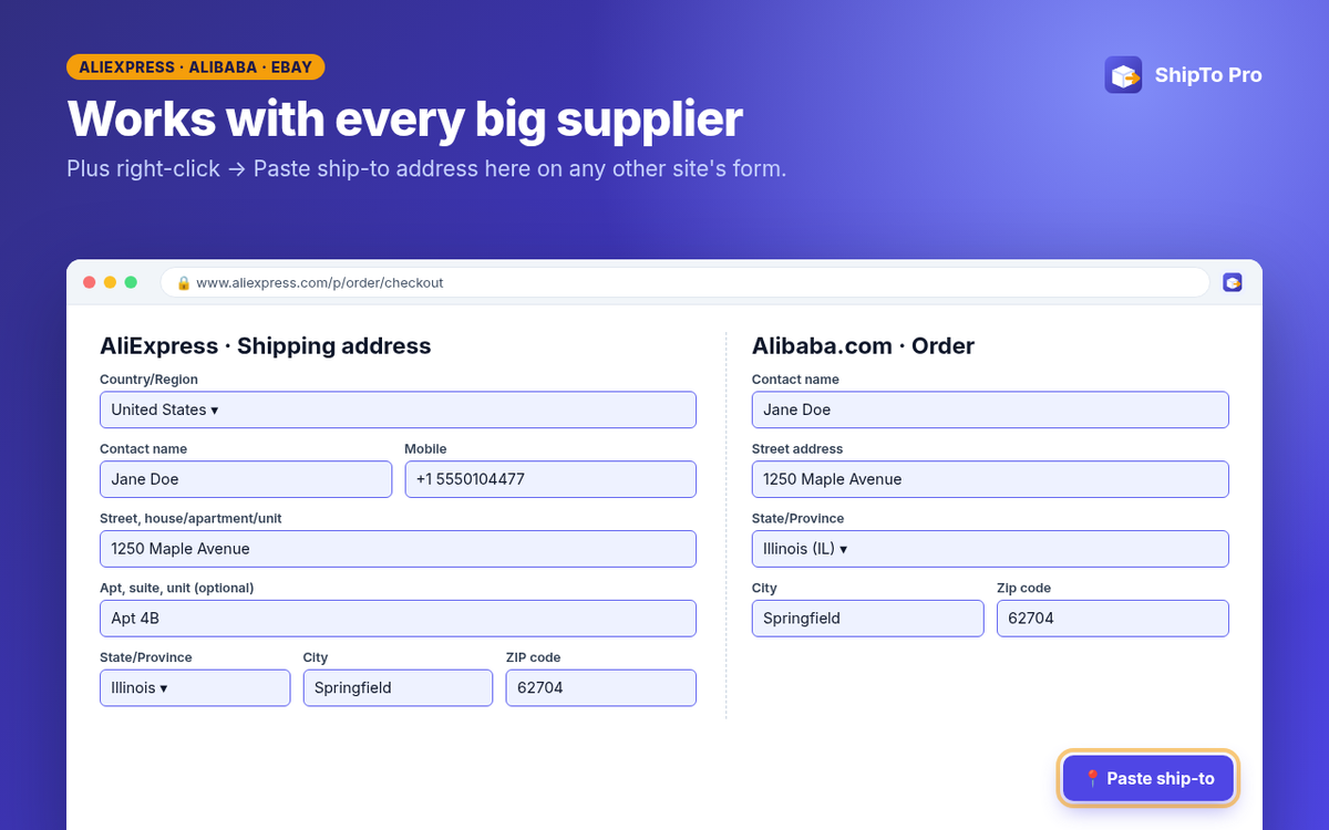 ShipTo Pro – Lifetime License