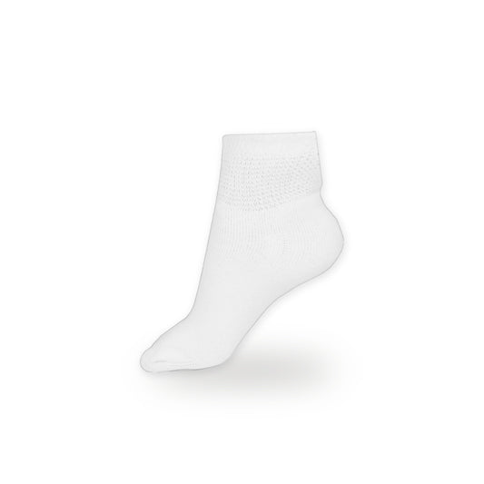 Women's Cotton Ankle Socks (6 Pair) – White