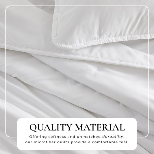 Dot stitched quilt set from Great Bay Home's Dot-Hemmed Collection, featuring a cozy, patterned design perfect for bedroom decor.