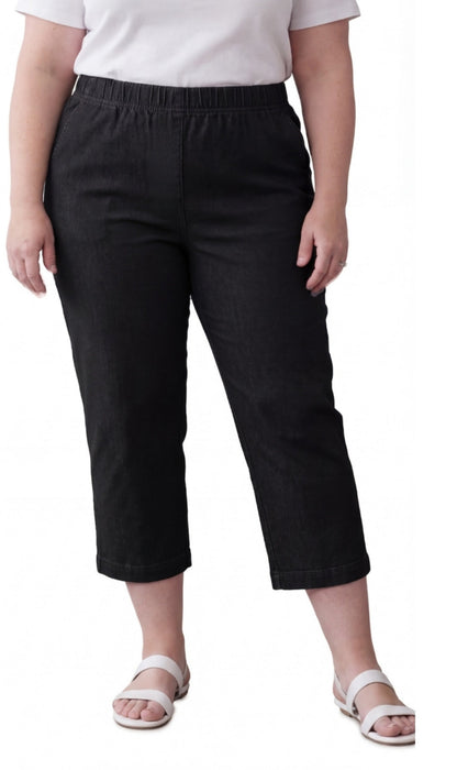 Women's Lightweight Stretch Denim Capri Pants – Comfortable Everyday Fit
