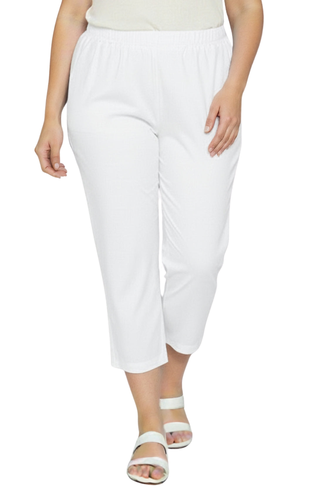Women's Lightweight Stretch Denim Capri Pants – Comfortable Everyday Fit