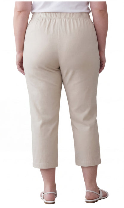 Women's Lightweight Stretch Denim Capri Pants – Comfortable Everyday Fit