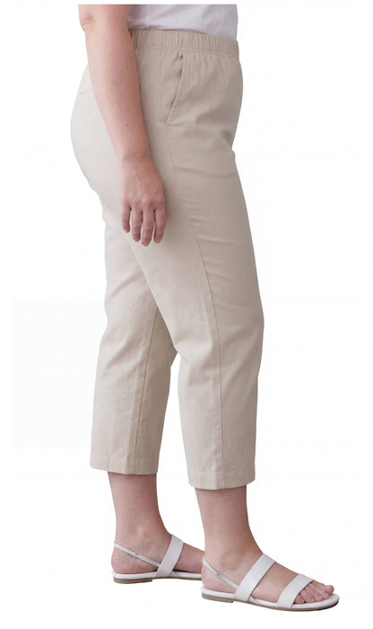 Women's Lightweight Stretch Denim Capri Pants – Comfortable Everyday Fit