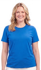 Women's Relaxed Fit Short-Sleeve Crew neck knit Tee Shirt