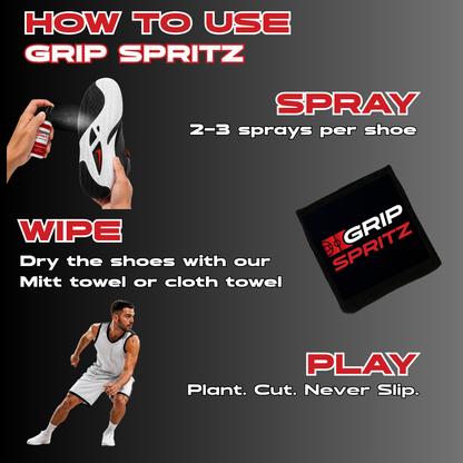 Grip Spritz Spritz Mitt | Basketball Shoe Grip Spray Applicator