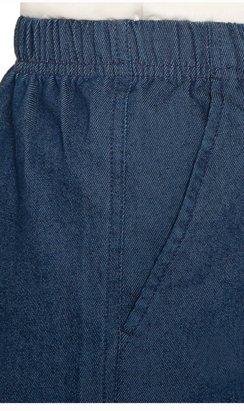 Women's Pull On Denim & Twill Shorts with stretch waist - No zipper or buttons