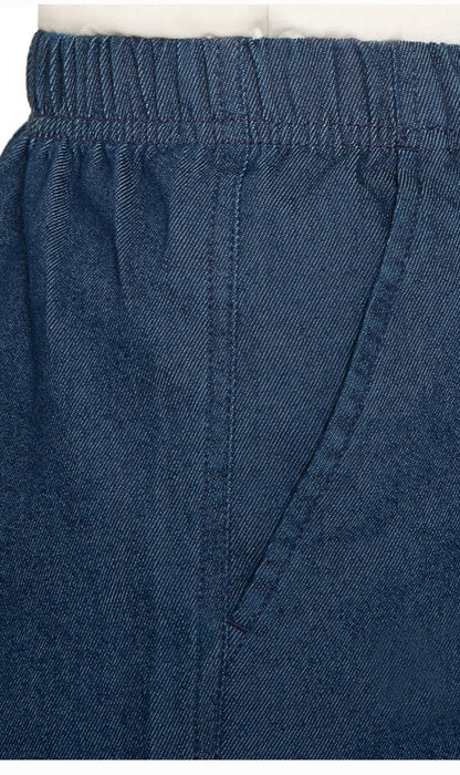 Women's Pull On Denim & Twill Shorts with stretch waist - No zipper or buttons