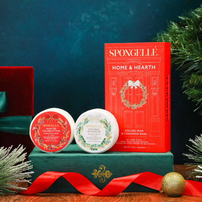 Spongellé Home & Hearth Holiday Wreath Gift Set