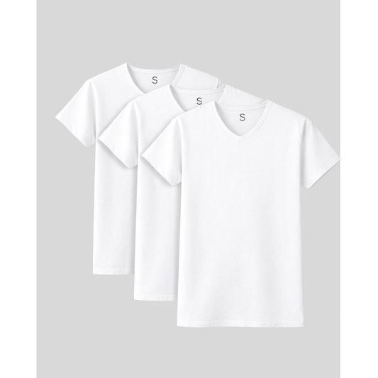 SilkCut Micro Modal V Neck Undershirts - 3 Pack