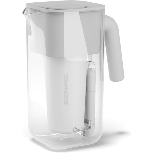 Culligan with ZeroWater Technology 7-Cup Water Filter Pitcher – Includes 5-Stage Advanced Water Filter, IAPMO Certified to Reduce Lead, Total PFAS (Forever Chemicals), Mercury, Fluoride, and Chlorine