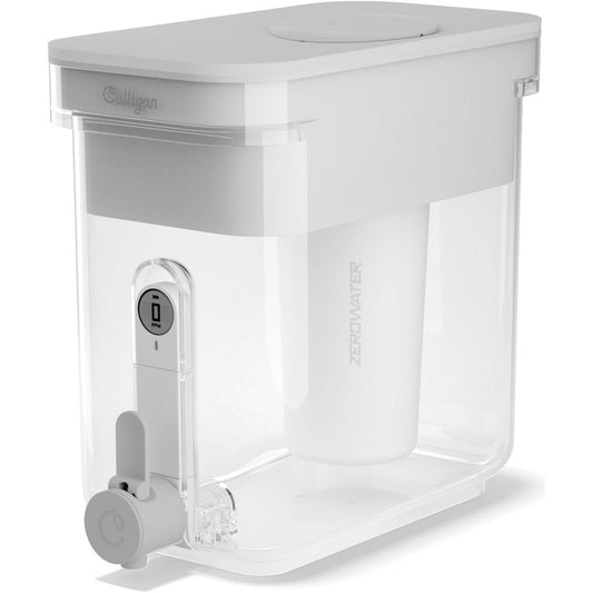 Culligan with ZeroWater Technology 22-Cup Water Filter Dispenser – Includes 5-Stage Advanced Water Filter, Certified to Reduce Lead, Total PFAS (Forever Chemicals), Mercury, Fluoride, and Chlorine