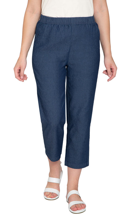 Women's Lightweight Stretch Denim Capri Pants – Comfortable Everyday Fit