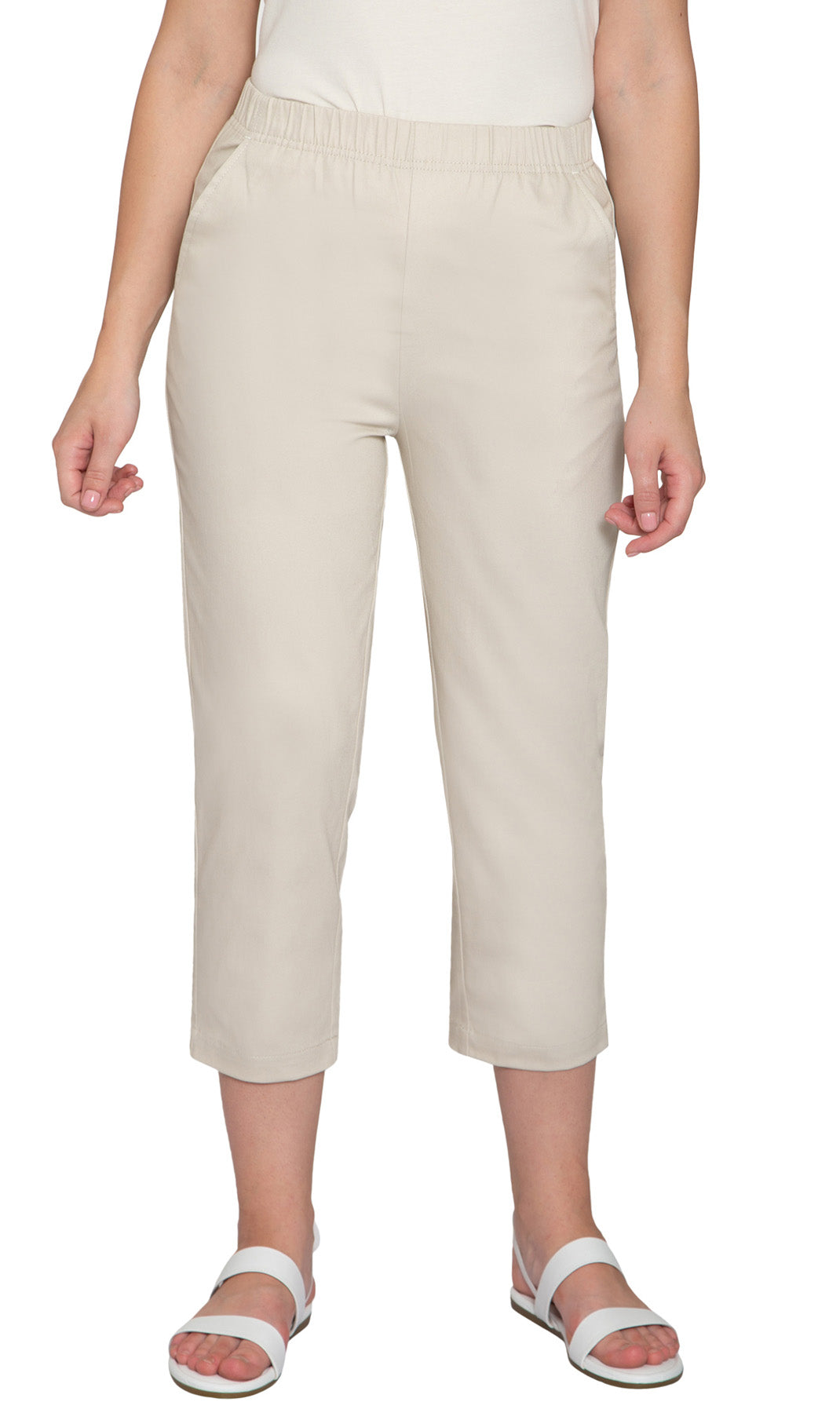 Women's Lightweight Stretch Denim Capri Pants – Comfortable Everyday Fit