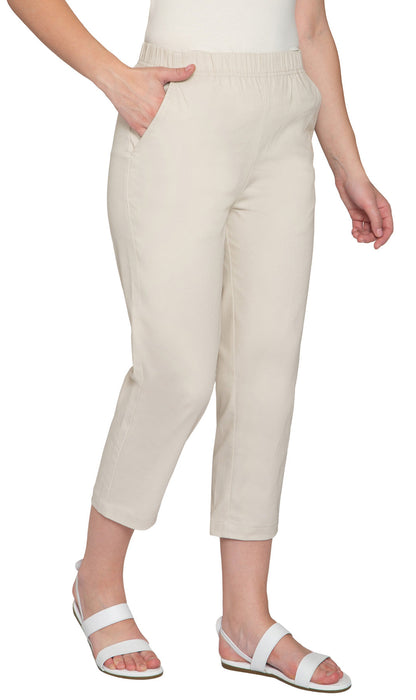 Women's Lightweight Stretch Denim Capri Pants – Comfortable Everyday Fit