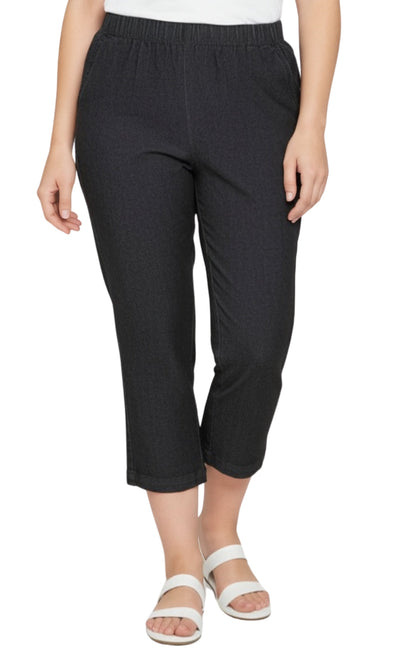 Women's Lightweight Stretch Denim Capri Pants – Comfortable Everyday Fit