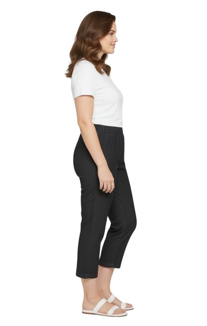 Women's Lightweight Stretch Denim Capri Pants – Comfortable Everyday Fit