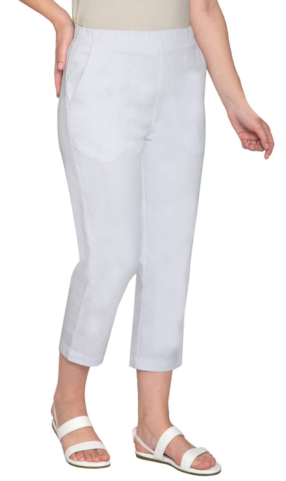 Women's Lightweight Stretch Denim Capri Pants – Comfortable Everyday Fit