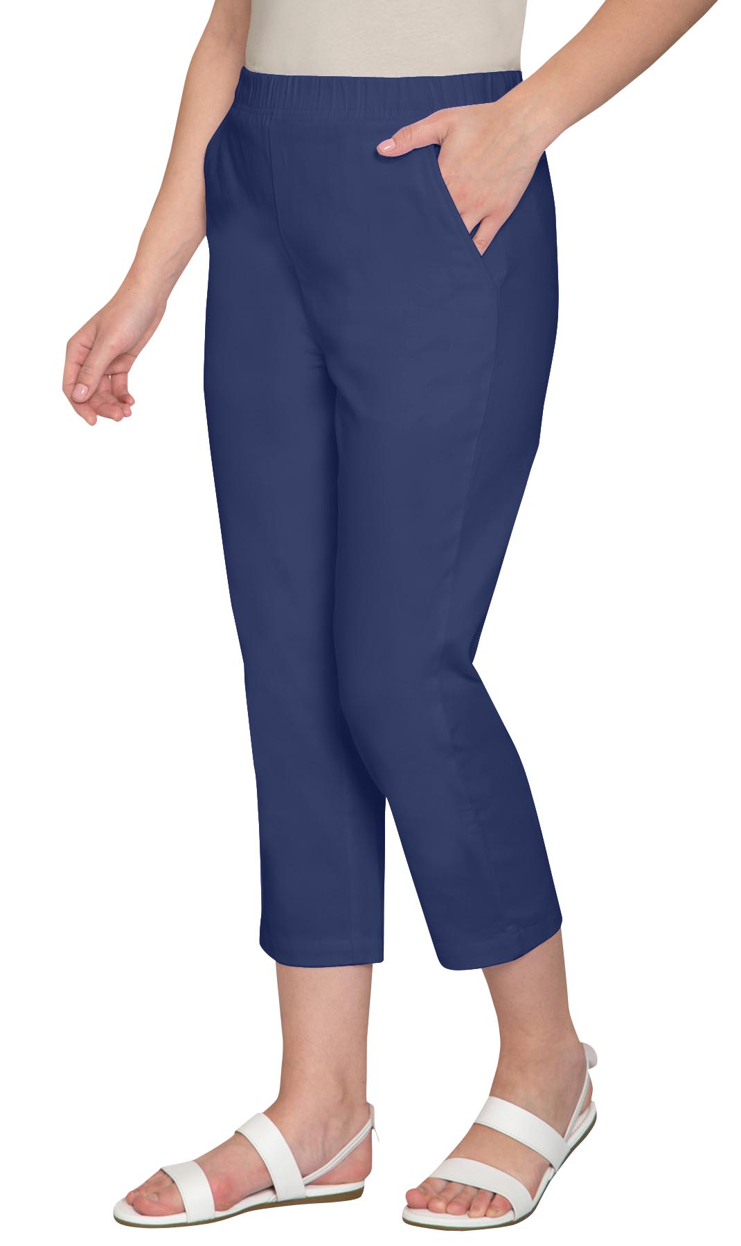 Women's Lightweight Stretch Denim Capri Pants – Comfortable Everyday Fit