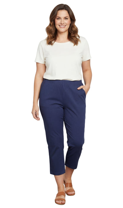 Women's Lightweight Stretch Denim Capri Pants – Comfortable Everyday Fit