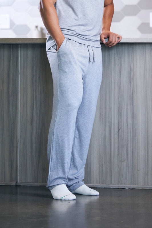 Men's soft bamboo lounge pajama pants by Spun Bamboo, relaxed fit with elastic waistband and comfortable fabric.