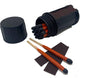 Black Beard Stormproof Fire Matches by Americana Pipedream Apparel, shown with striking black matches against a neutral background.