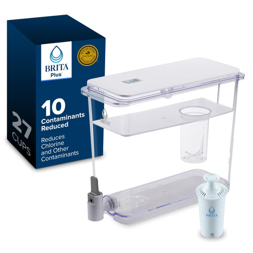 Brita Water Dispenser, UltraMax Elite Filter, Removes 99% of Lead, Includes 1 Filter, 27-Cup Capacity, Black