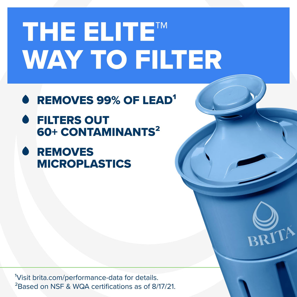 Brita Water Dispenser, UltraMax Elite Filter, Removes 99% of Lead, Includes 1 Filter, 27-Cup Capacity, Black