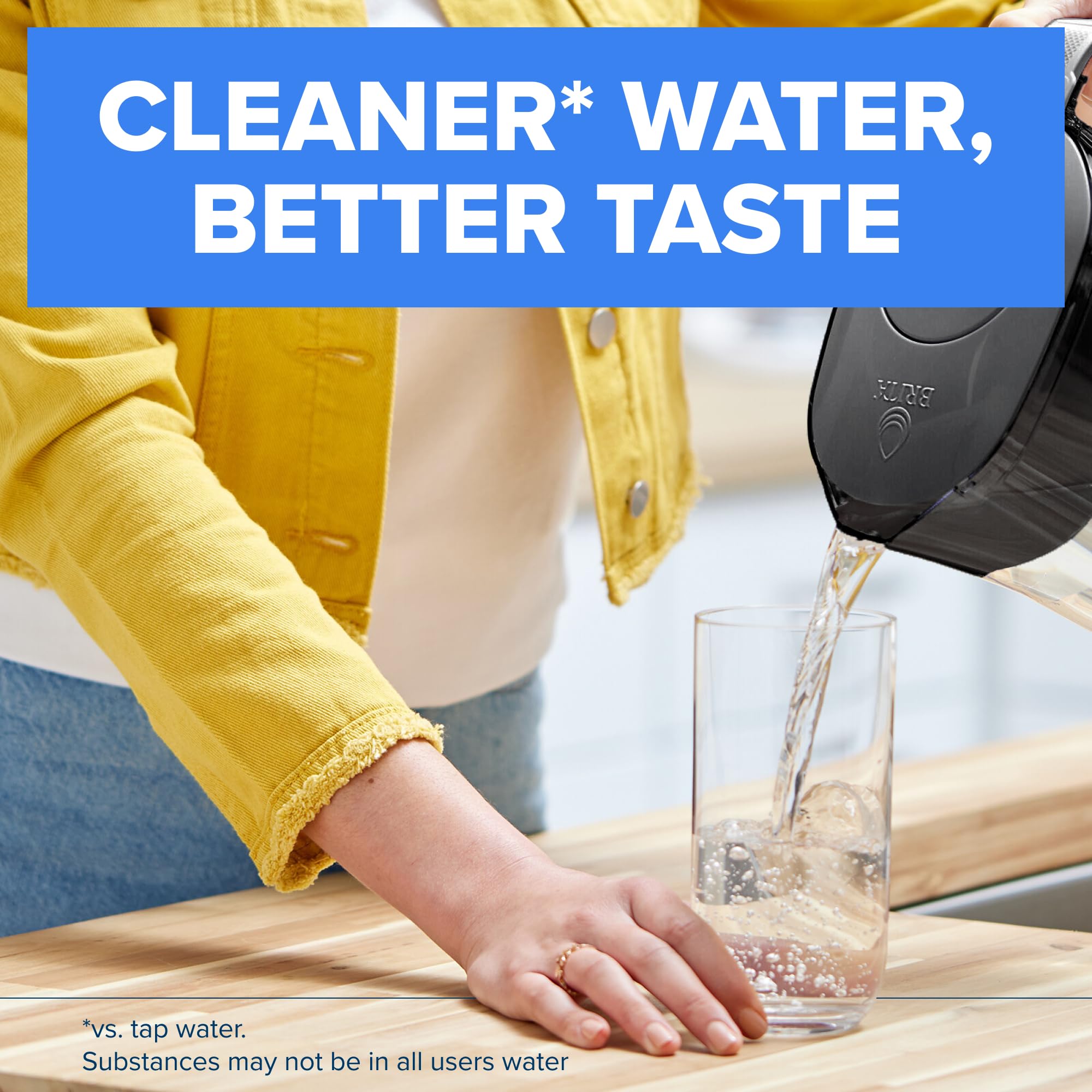 Brita Water Pitcher, Everyday Elite Filter, Removes 99% of Lead, Includes 1 Filter, 10-Cup Capacity, White