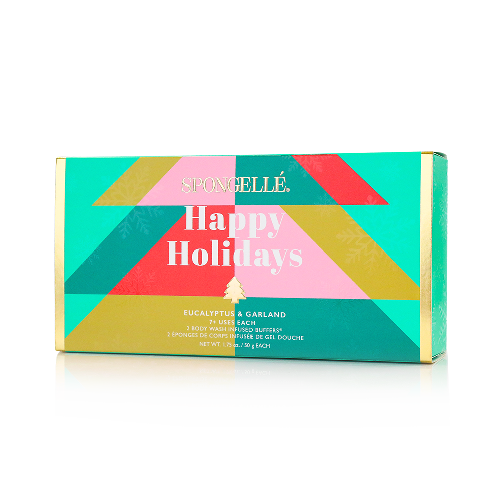 Spongellé Happy Holidays Holiday Tree Gift Set