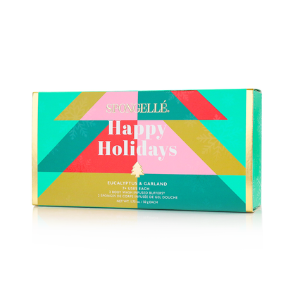 Spongellé Happy Holidays Holiday Tree Gift Set