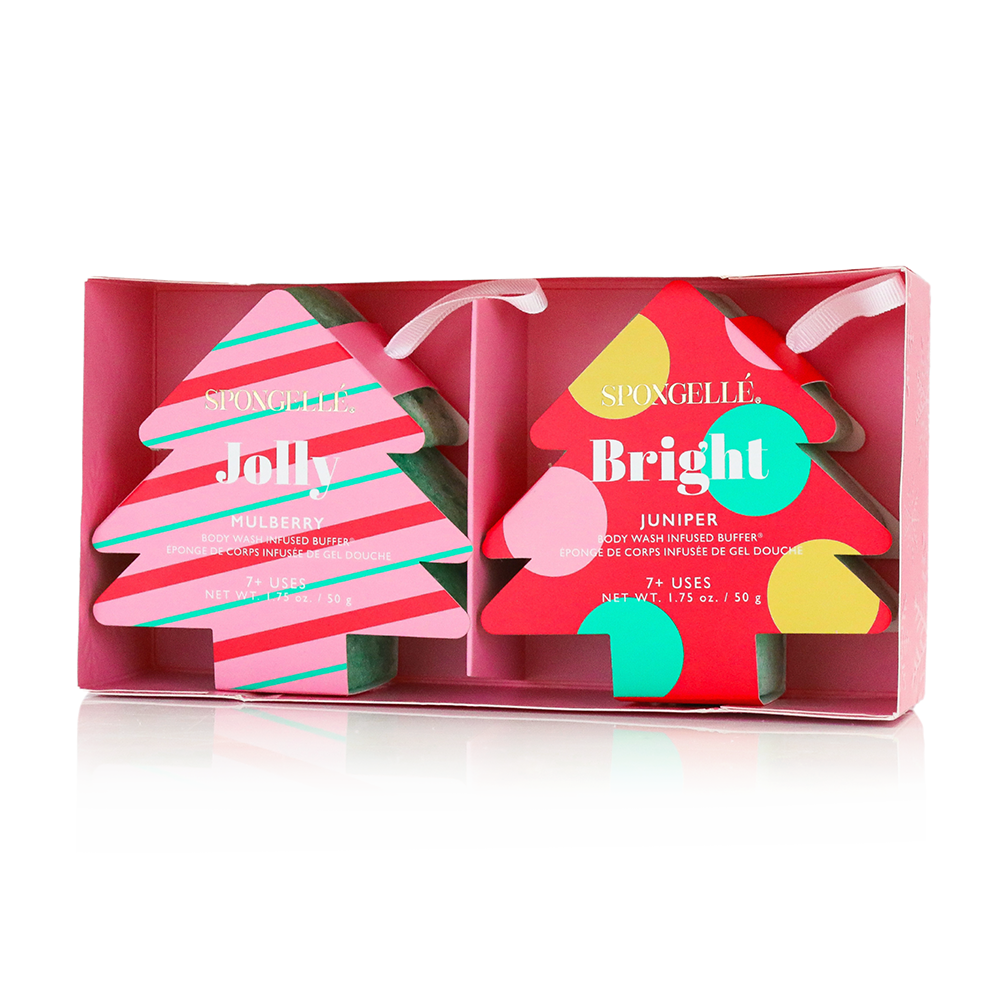 Spongellé Season's Greetings Holiday Tree Gift Set