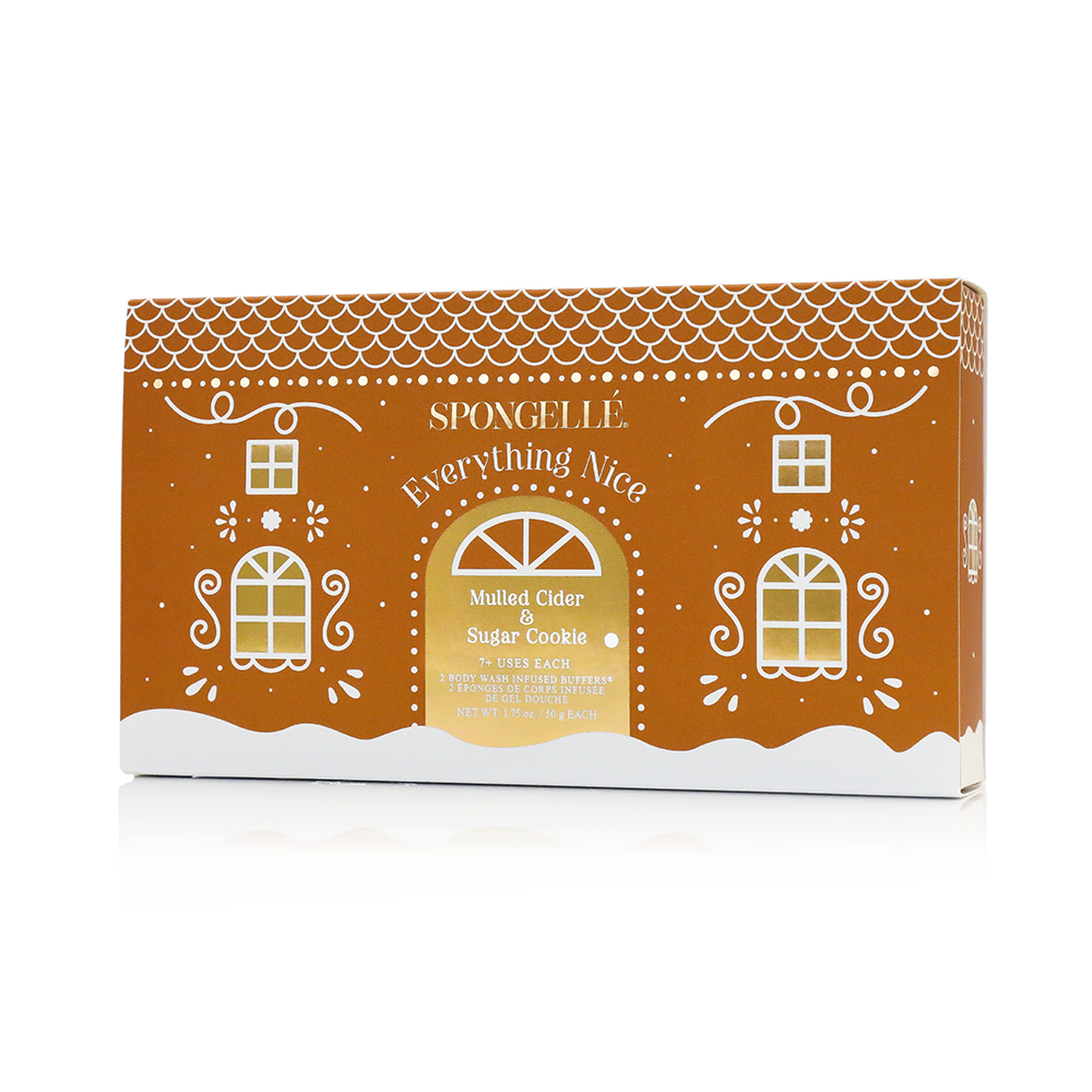 Spongellé Everything Nice Holiday Gingerbread Gift Set