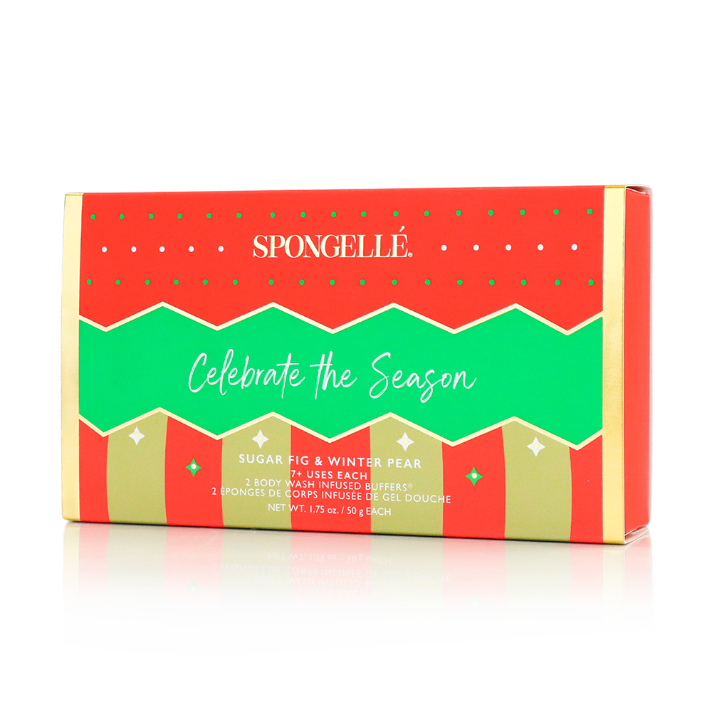 Spongellé Celebrate the Season Holiday Ornament Gift Set
