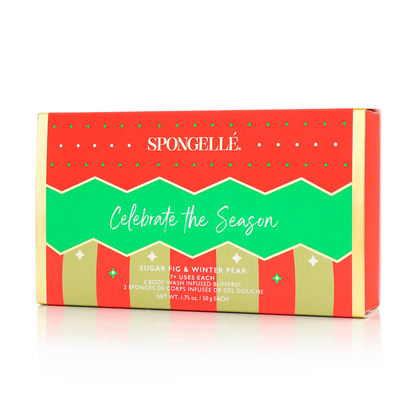Spongellé Celebrate the Season Holiday Ornament Gift Set