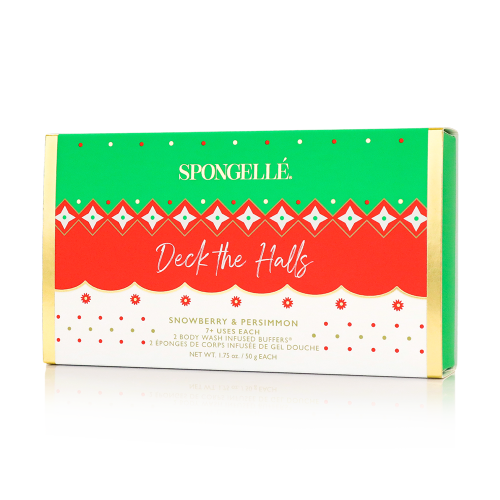 Spongellé Deck the Halls Holiday Ornament Gift Set