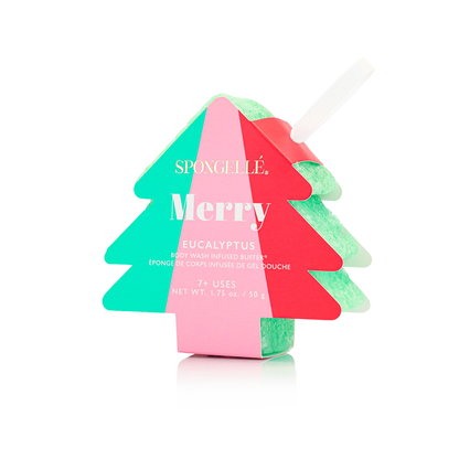 Spongellé Happy Holidays Holiday Tree Gift Set