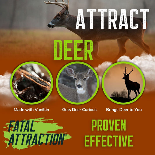 Zone Protects Realtree Buckmaster Bundle deer attractant with insect repellent, showing the attractant containers and outdoor setting.